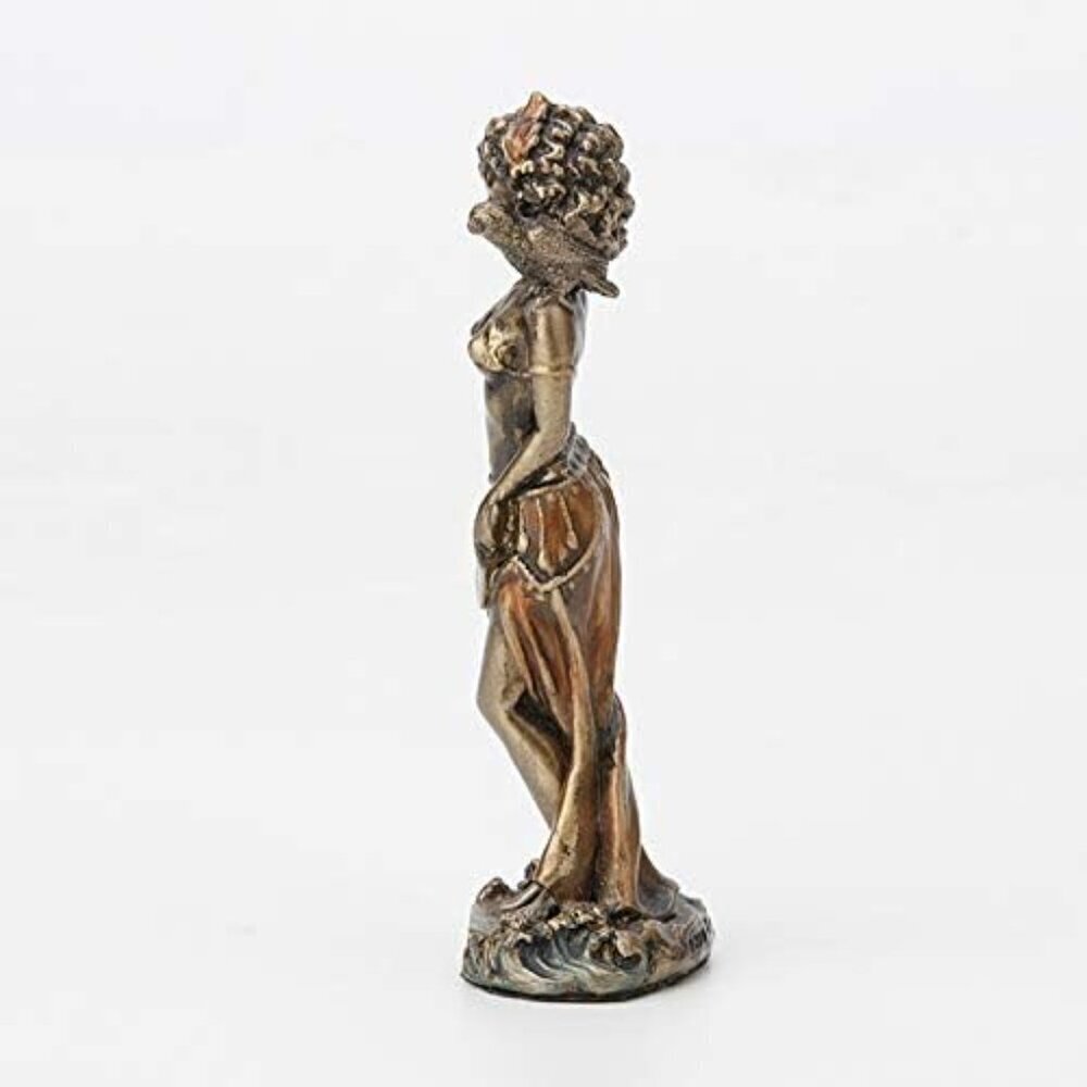 Veronese Brown Santeria Goddess Statue 35 Inch Hand Beauty Painted Bronze Decor - Picture 3 of 6